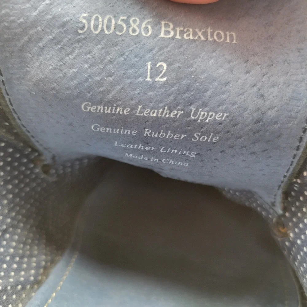 Winthrop‎ Braxton Oxford Shoes Mens Size 12 Black Leather